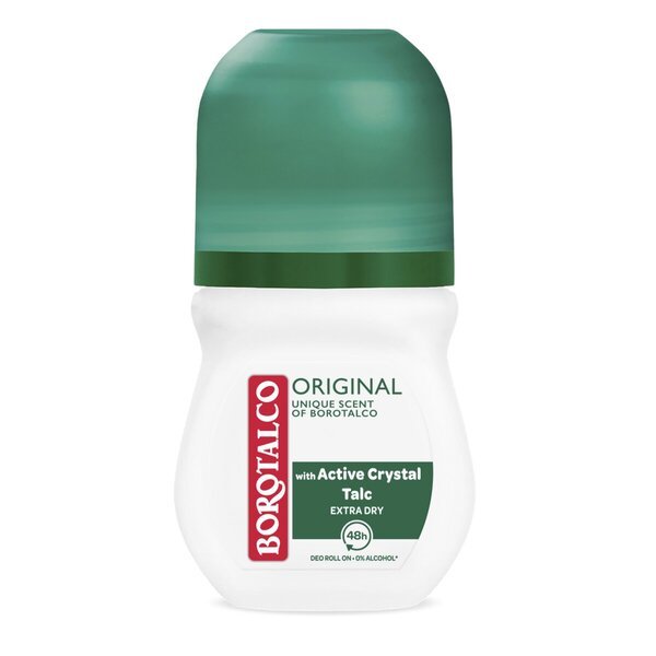„Borotalco Original“ dezodorantas su voleliu, 50 ml