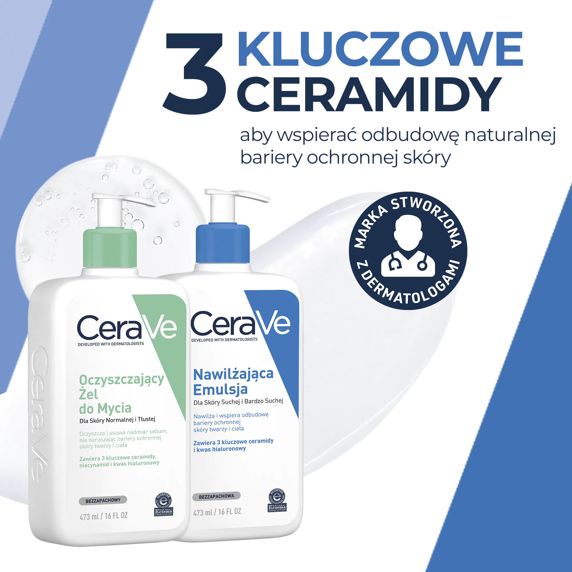 CeraVe Zestaw (Żel oczyszczający + Nawilżająca emulsja)