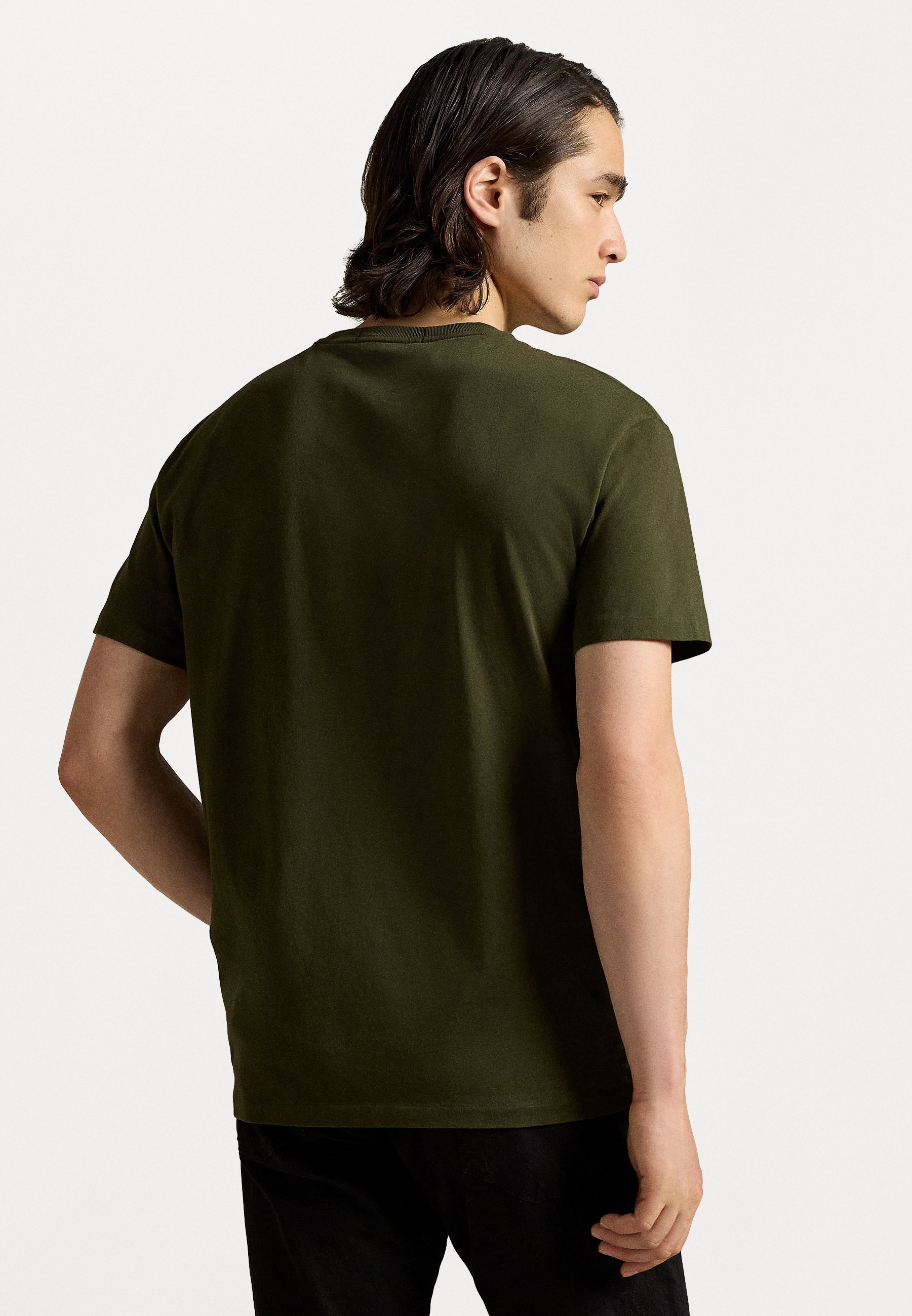 T-shirt Polo Ralph Lauren CLASSIC FIT POLO SPORT JERSEY - T-shirt stampata - verde oliva aziendale