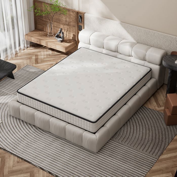 Matras, dekbed en kussenset, Matras 140x190 cm, 22 cm dik, Traagschuim