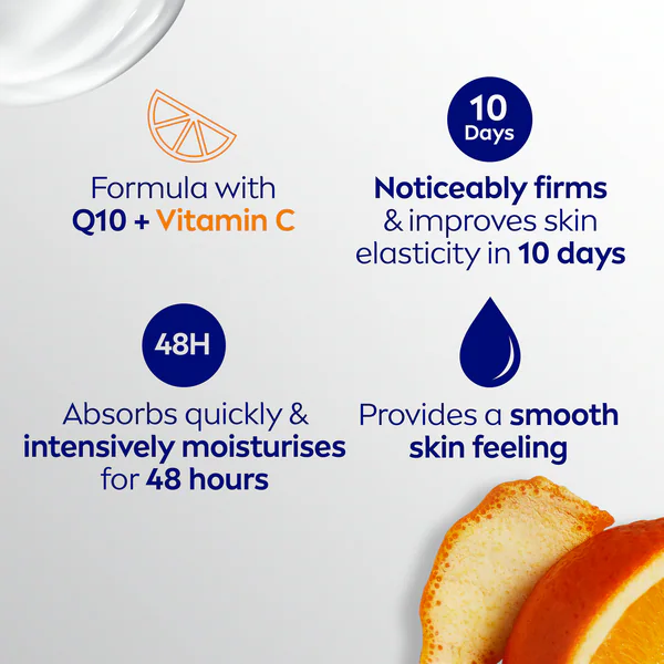 NIVEA Q10 + Vitamin C Åtstramande Bodylotion Normal Hud 400ml