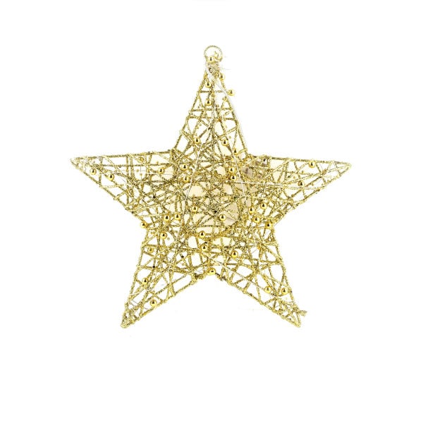 SANTA LILA Ozdoba Gwiazda 30x4cm LED