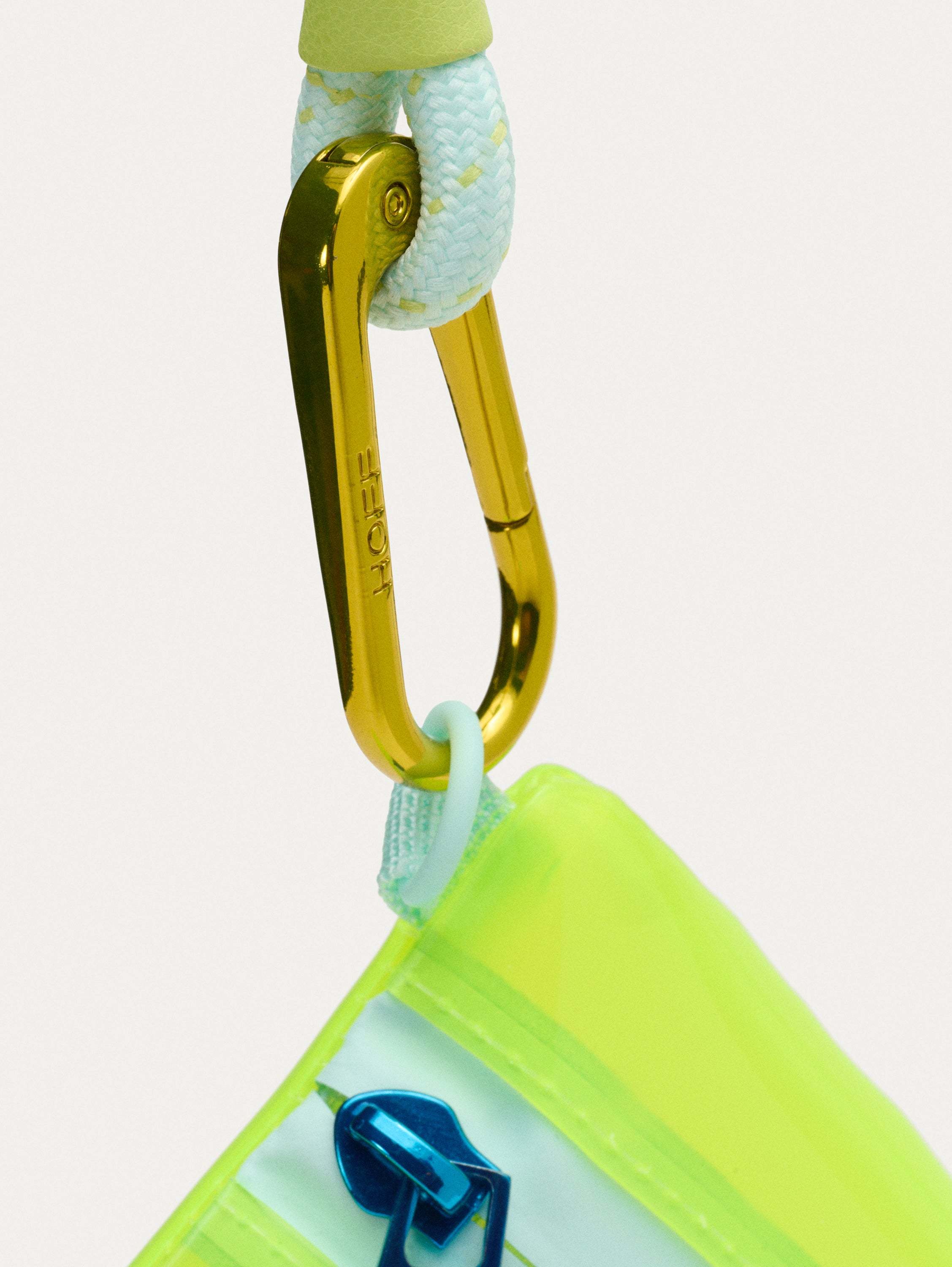 MINI BOLSO VINILO CRYSTAL AMARILLO