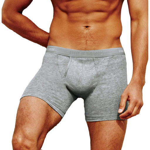 Klasszikus modellű Calzoncillos boxeralsó (2 db-os csomag). Fruit of the Loom (világosszürke)