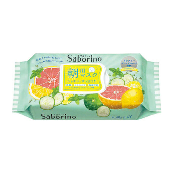 BCL Saborino Morning Facial Sheet Mask Minty Fresh N