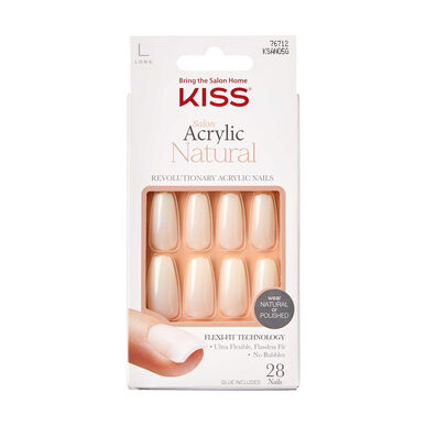 Kiss False Nails Salon Akryyli Luonnollinen - Tarpeeksi Vahva Pitkä Arkku 1 unssi 1 unssi