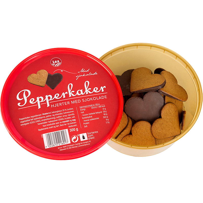 Lea Lebkuchenherzen mit Schokolade 300 g