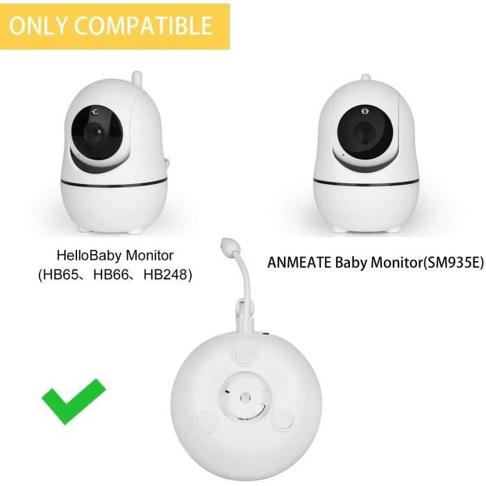 Babyphone-Halterung, passend für HelloBaby 65/HB66/HB248 Babyphone/Kamera. Einfache Montage durch Drehverschluss, keine Beschädigung der Wand.