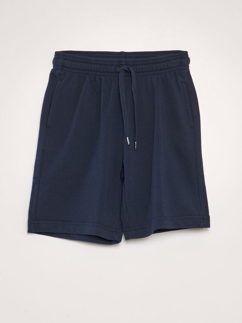 Bermudas de felpa francesa - azul