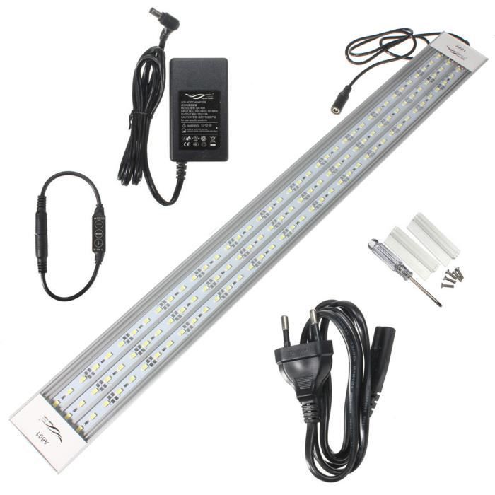 Lampe Chihiros A601 39W 60cm 117 LED 5730 SMD 5800lm Blanc Aquarium AC 100-240V EU PRISE