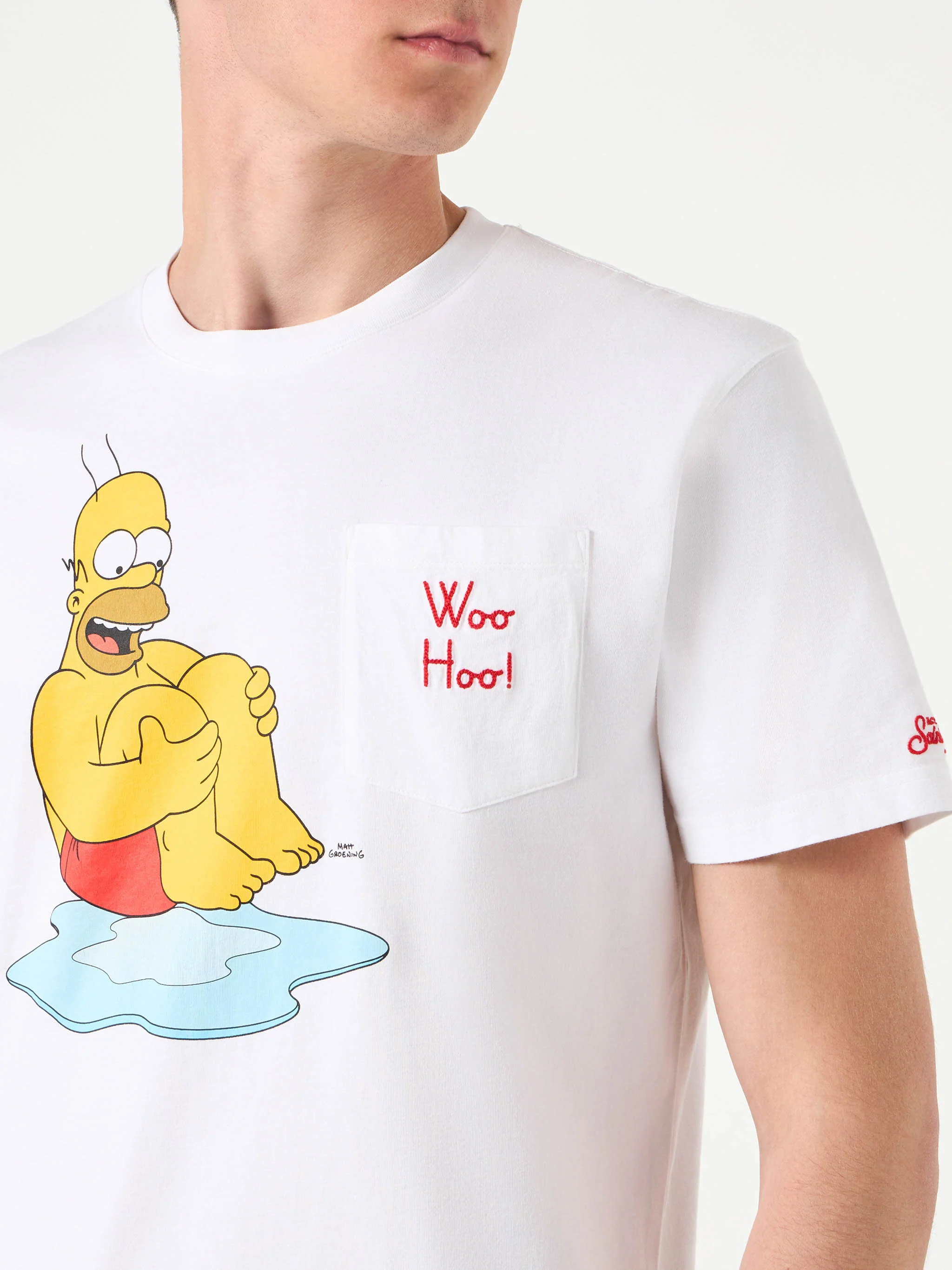 Heren katoenen T-shirt met Homer-print | SIMS SPECIALE EDITIE