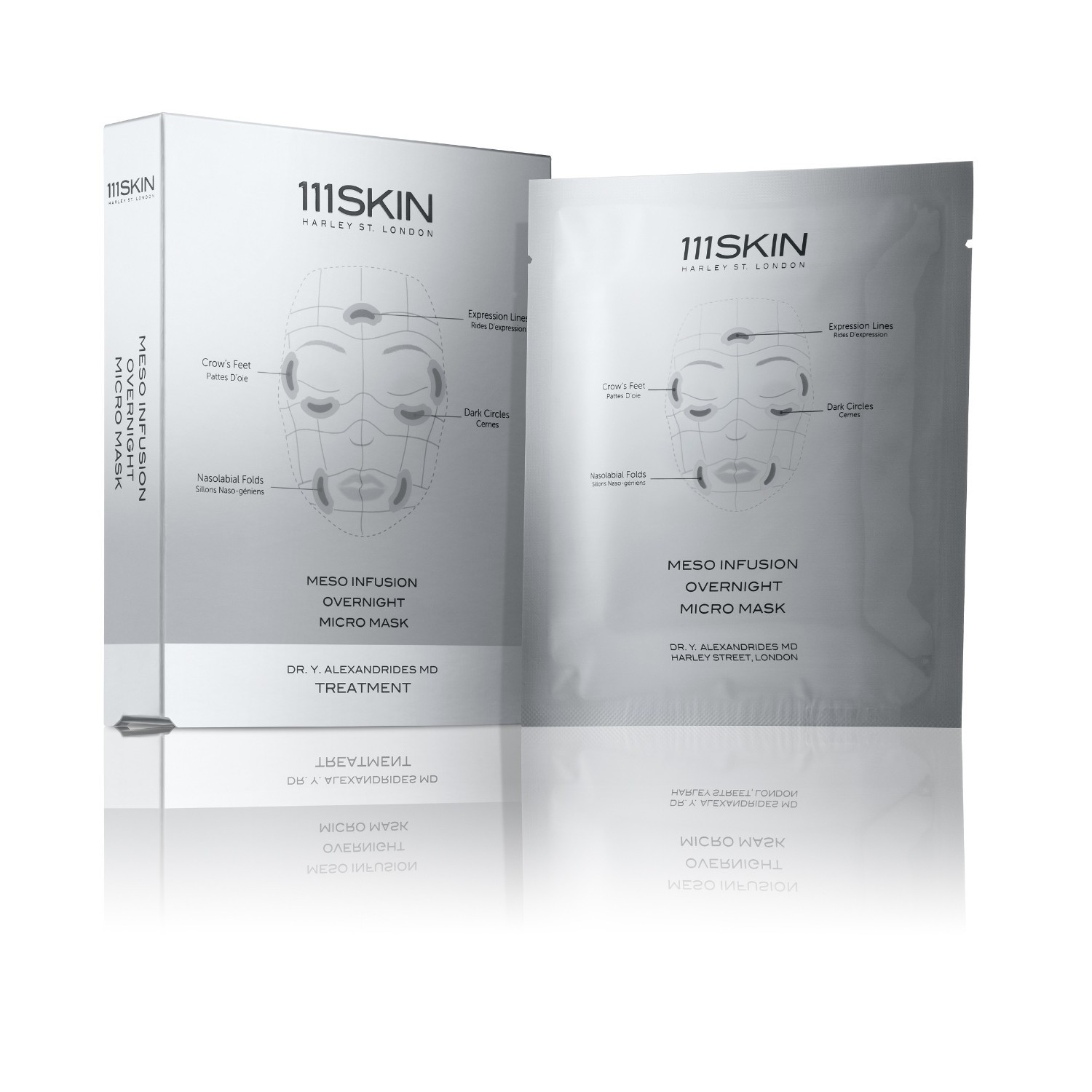 111Skin Omladzujúca maska Meso Infusion Repair Light Serum Nac Y2 – 4 kusy