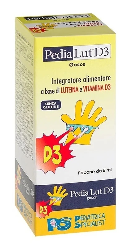 Pedialut D3 druppels, voedingssupplement voor zicht en botten, 5 ml