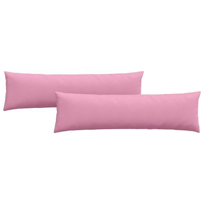Sofa cushions - vidaXL - 2 pieces - Pink - 145x40 cm - Removable covers - Polyester filling - Indoor use