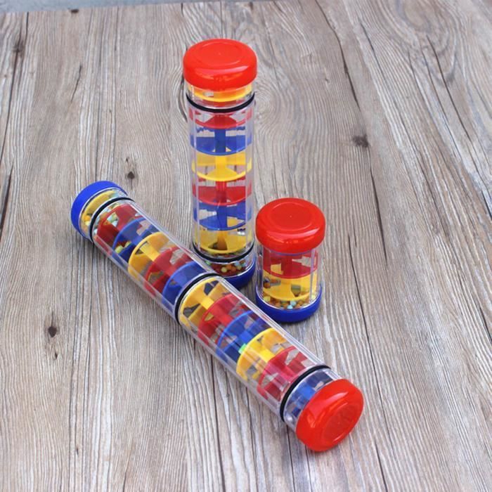 SALUTUYA Regenstick Speelgoed SALUTUYA Regenstick Shaker Regenmaker Regenstick Speelgoed Muziek Chekere 3 2 Secties