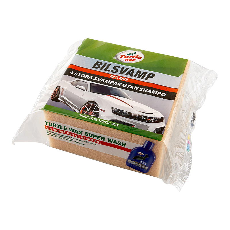 Turtle-auton sieni, 4 kpl shampoota, Turtle Wax