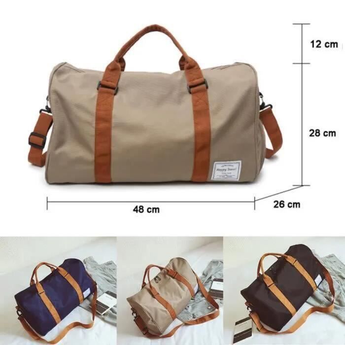 Bolsa de viaje - FONDUPIN - 48 cm - Impermeable - Compartimento para zapatos
