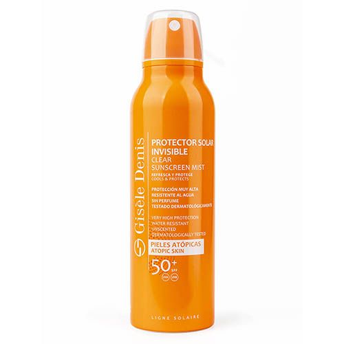 Neviditeľný opaľovací krém pre atopickú pokožku SPF 50 Ochrana tela