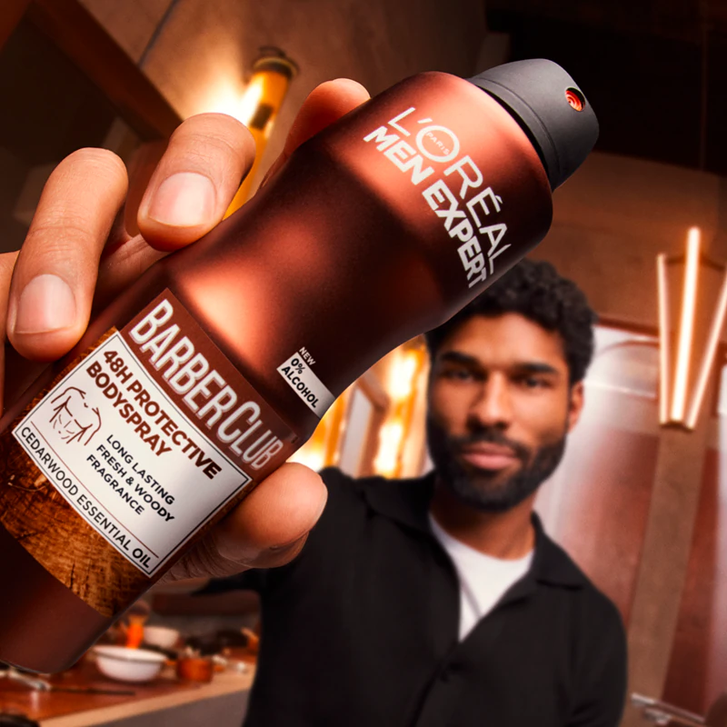Desodorante Spray Refrescante L'Oréal Paris Men Expert Barber Club para Homens