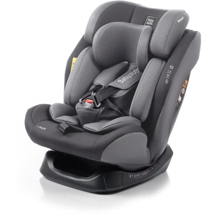 Bilbarnstol - BABYAUTO - LOLO IBELT - Grupp 0/1/2/3 - 40 / 150 cm - I-Size - Liggbälte - Förminskare - Grå