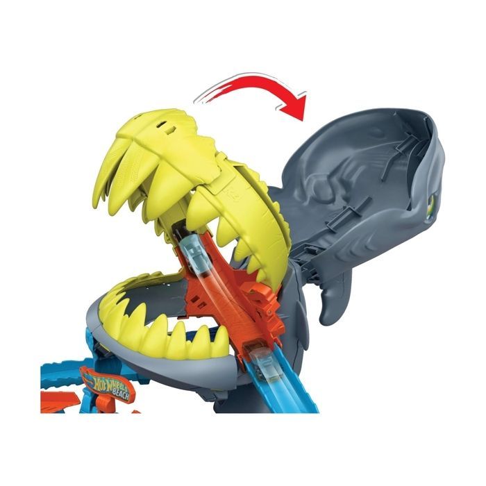 Pista da corsa - MATTEL - JHL96 - Lanciatore rotante a 2 corsie - Salto a forma di otto - 1 auto in metallo inclusa