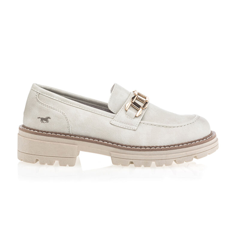 Beige loafers/båtsko til dame