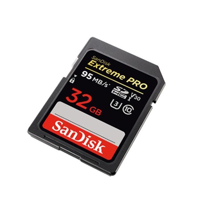 Scheda SD SanDisk Extreme Pro SDHC 32GB UD C10 V30 originale, scheda di memoria 4K ultraveloce, lettura a 95 MB/s