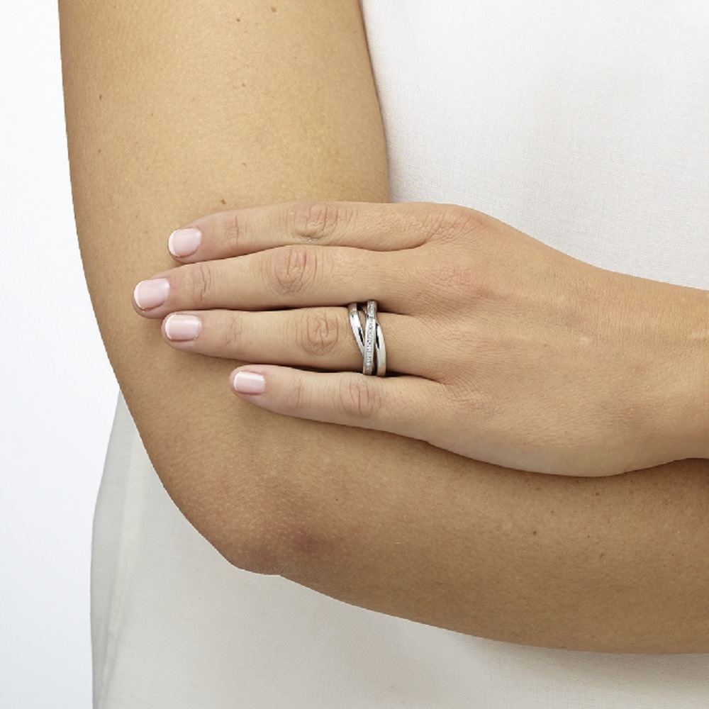 Heideman Bague Trini couleur argentée polie