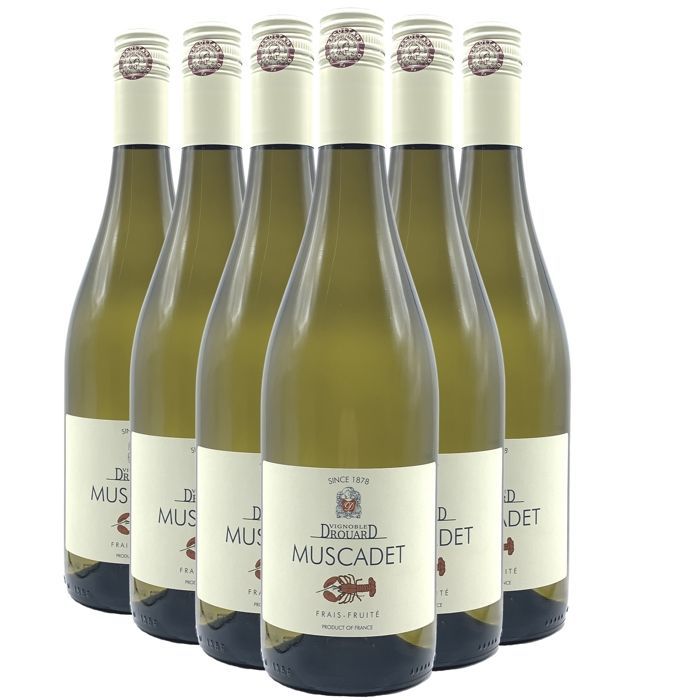 Vignoble Drouard Muscadet Homard 2025 - Vin Blanc du Val de Loire (6x75cl)