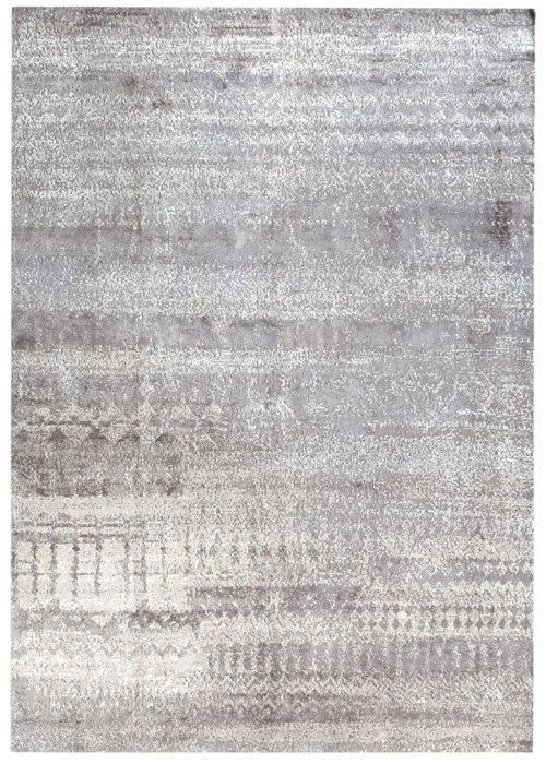 Tapis Contemporain en Laine Alpes HAMID, Tapis Doux Moderne,   ( Beige Gris, 300 x 200 cm )