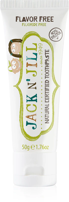Pasta de dente natural sem sabor Jack N' Jill para crianças