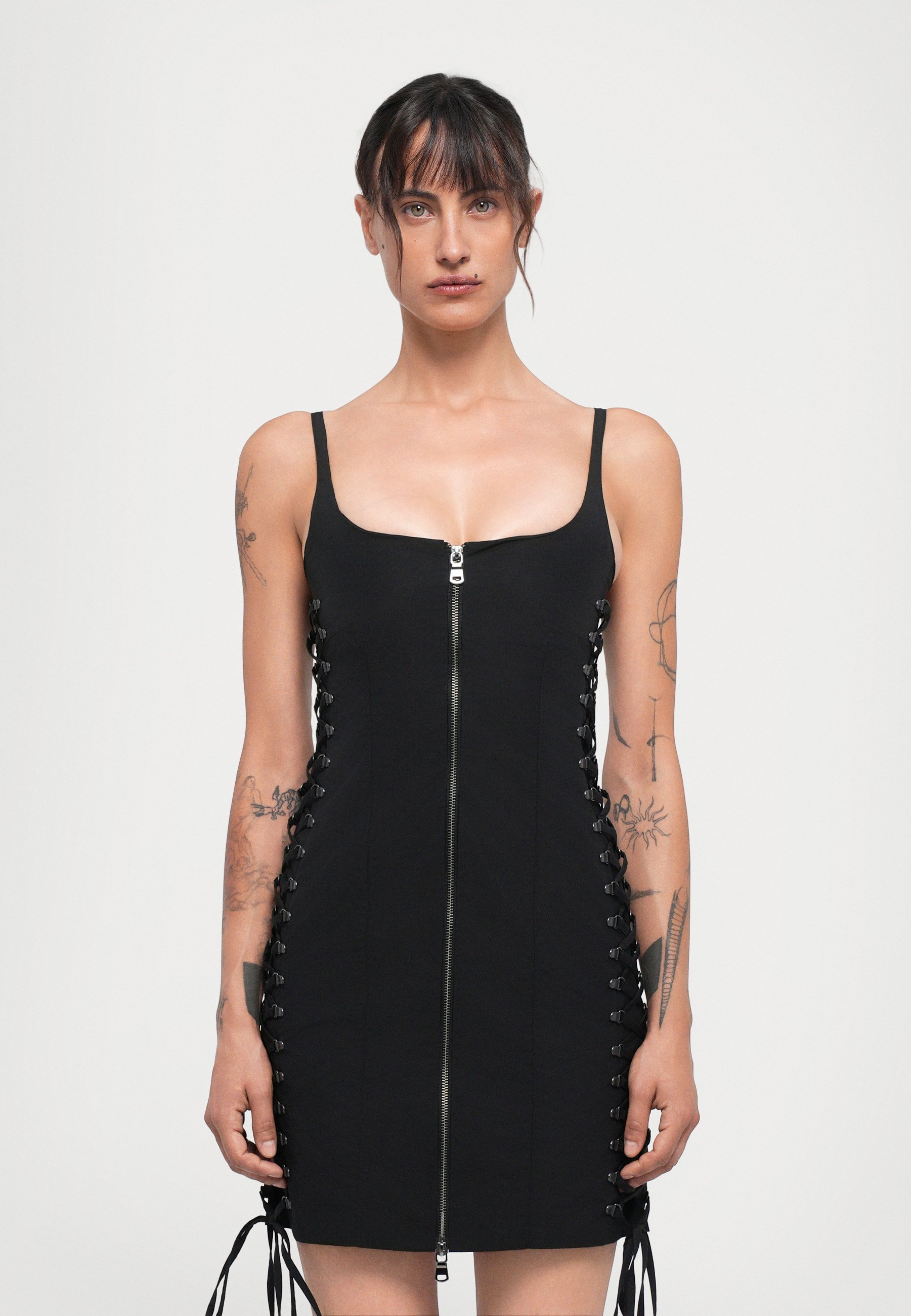 Robe à lacets Ioannes - Robe de cocktail / Robe de soirée - noire