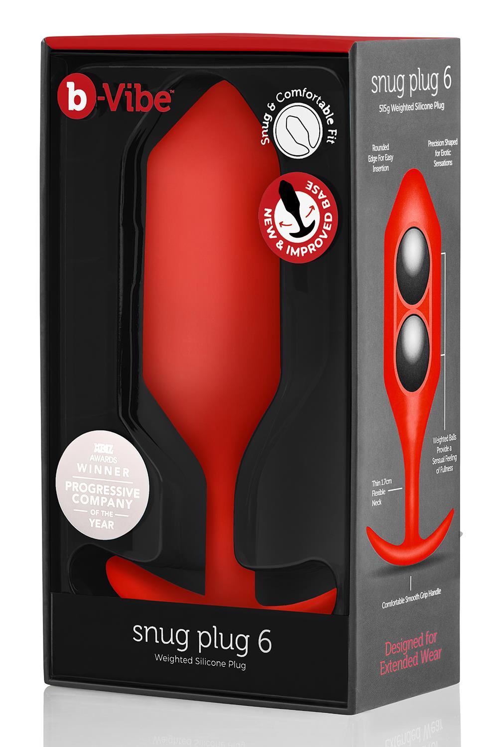 B-Vibe Snug Plug 6 Rot