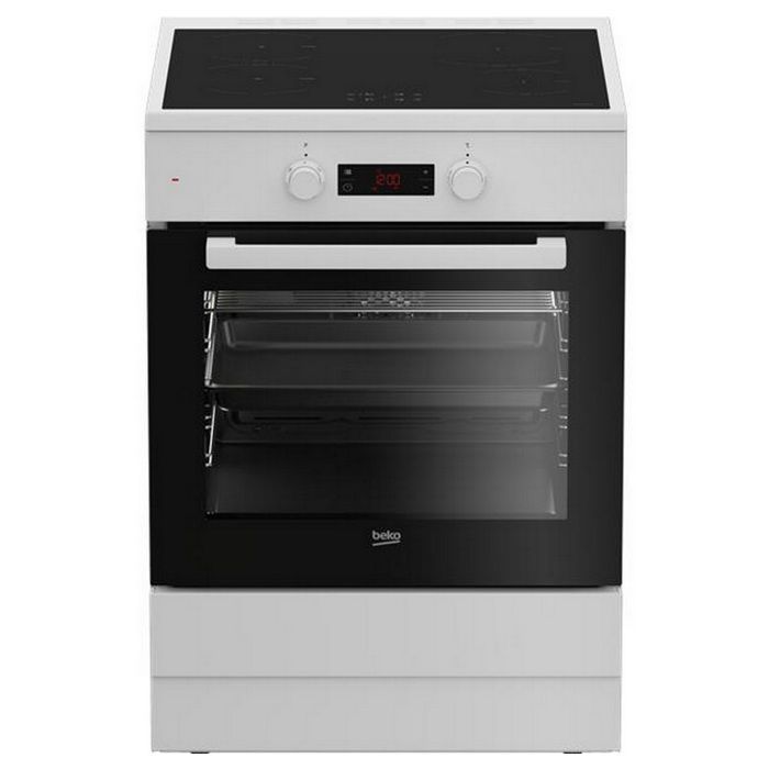 Cuisinière induction - BEKO - FBE69303MWC - 72 L - 4 foyers induction (booster) - Blanc