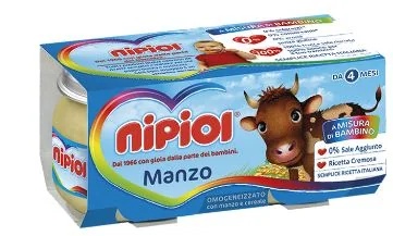 NIPIOL Bœuf homogénéisé Nipiol 120 g 2 morceaux