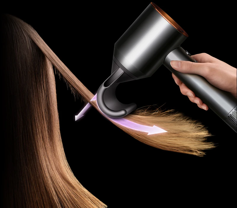 Fén na vlasy Dyson Supersonic™ HD07 T1/T2 s farbou pruskej modrej a sýtej medenej farby