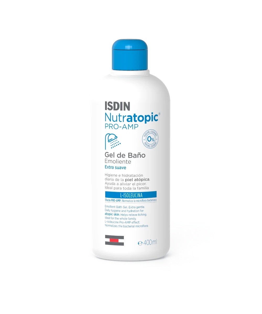 ISDIN Isdin Nutratopic Pro-Amp sredstvo za čišćenje 400 ml Omekšavajući gel za kupanje