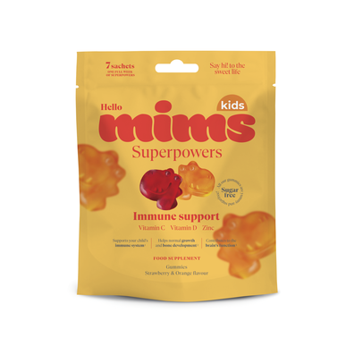 Suplemento nutricional para el sistema inmunitario Mims para niños, 7 x 12,5 g