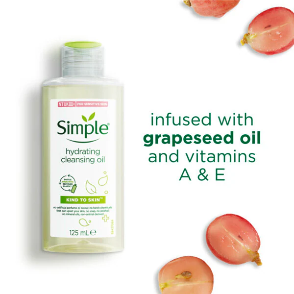 „Simple Kind to Skin“ drėkinamasis veganiškas veido prausiklis 125 ml
