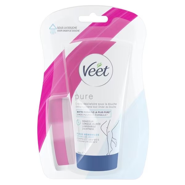 Veet krema za uklanjanje dlačica pod tušem za osjetljivu kožu 150 ml