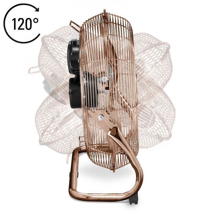 Ventilador de pie - TROTEC - TVM 13 - Diseño retro - 44 W - 3 velocidades - Eje variable hasta 100°