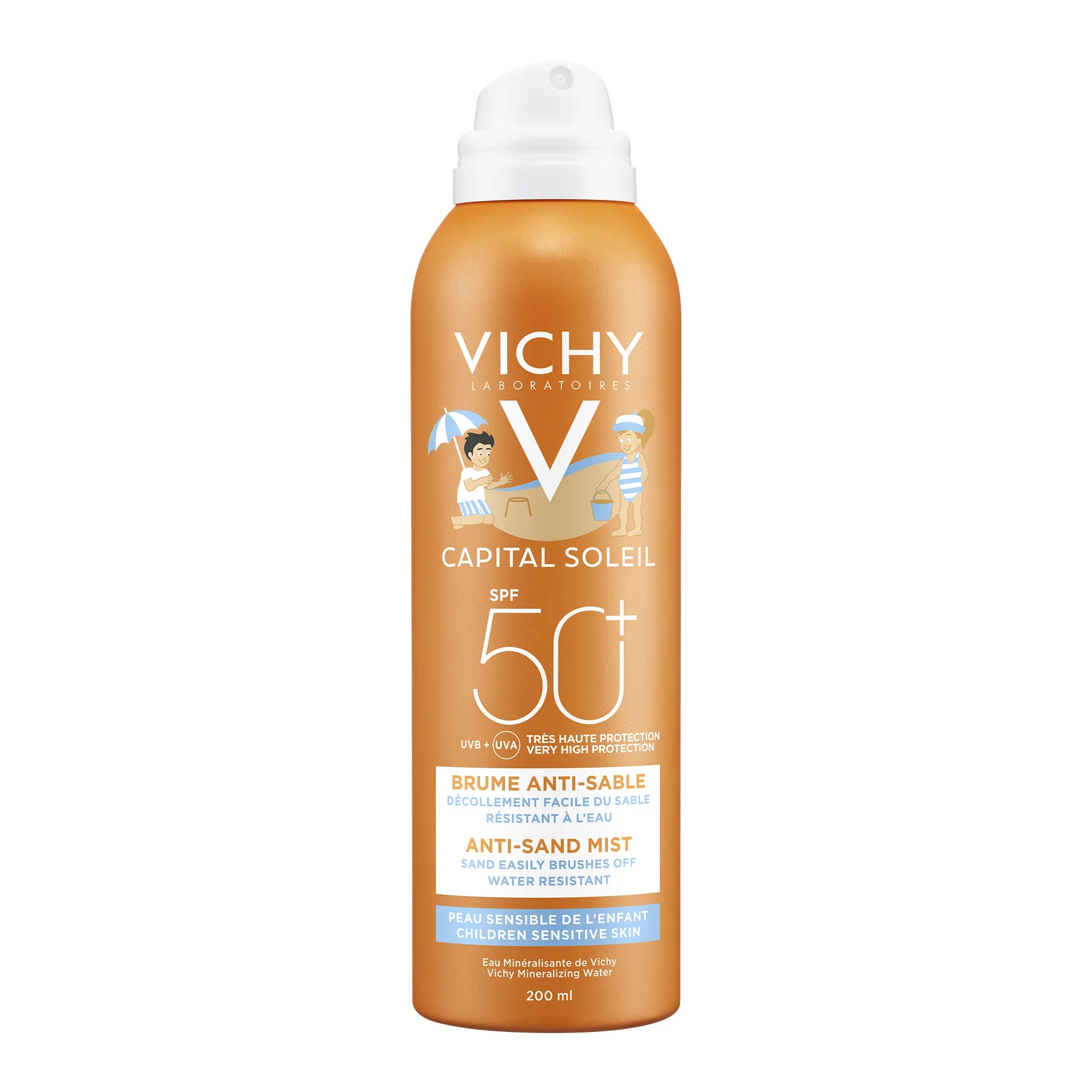 VICHY Ideal Soleil Anti-Sand Kids SPF 50 200 ml Zonnebrandcrème voor kinderen