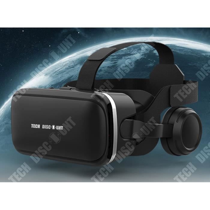 Occhiali VR 3D - Sconto tecnologico - Visore tutto in uno - Lenti ottiche - Audio 3D - Nero