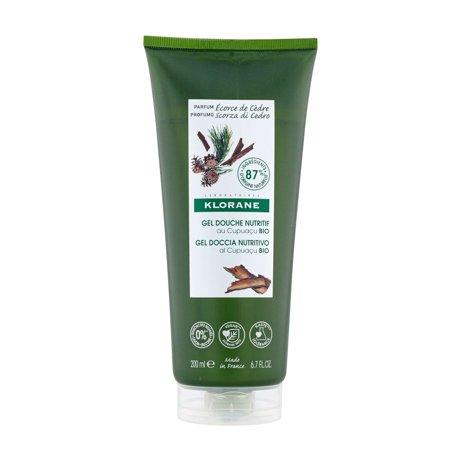 Igiene Corpo Gel Doccia Nutritivo al Cupuaçu BIO Scorza di Cedro - Bagno e Doccia