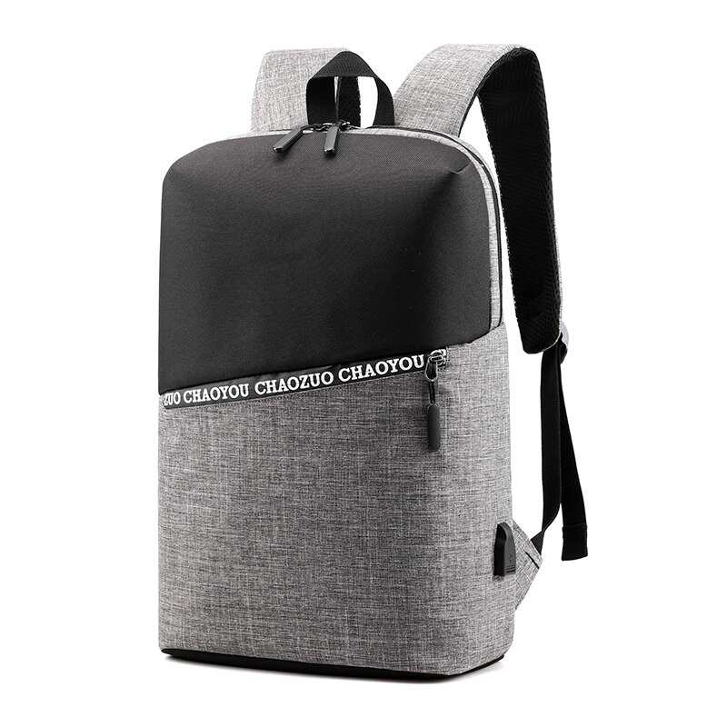 Zaini da uomo con ricarica USB multifunzione, zaini per laptop da 15,6 pollici per adolescenti, zaini da viaggio antifurto alla moda per uomo.