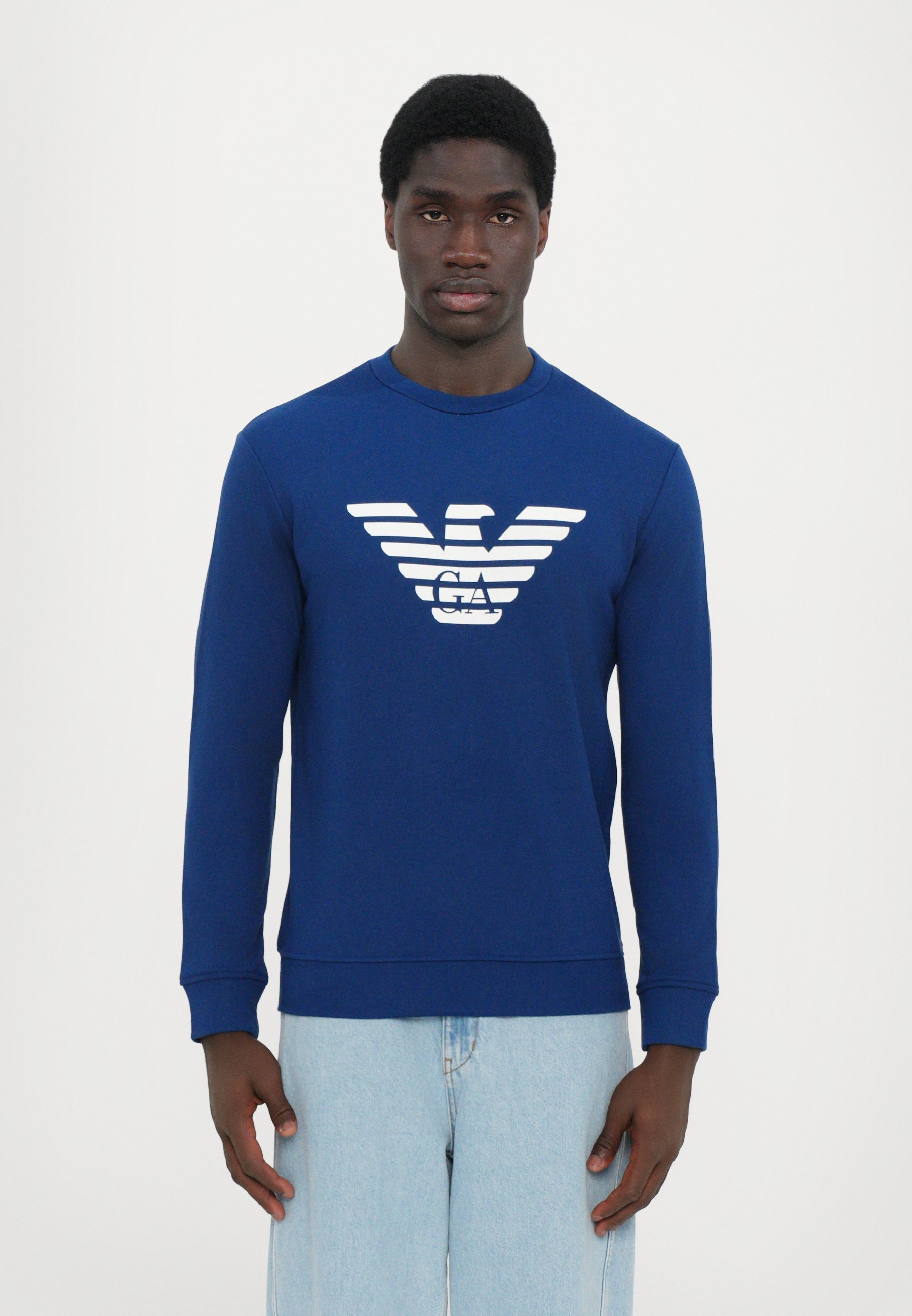 Emporio Armani FELPA - Sweatshirt - fantasia blu scuro