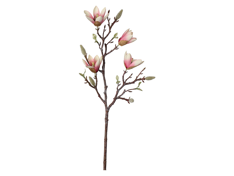 Magnolia gałązka 59 cm różowa