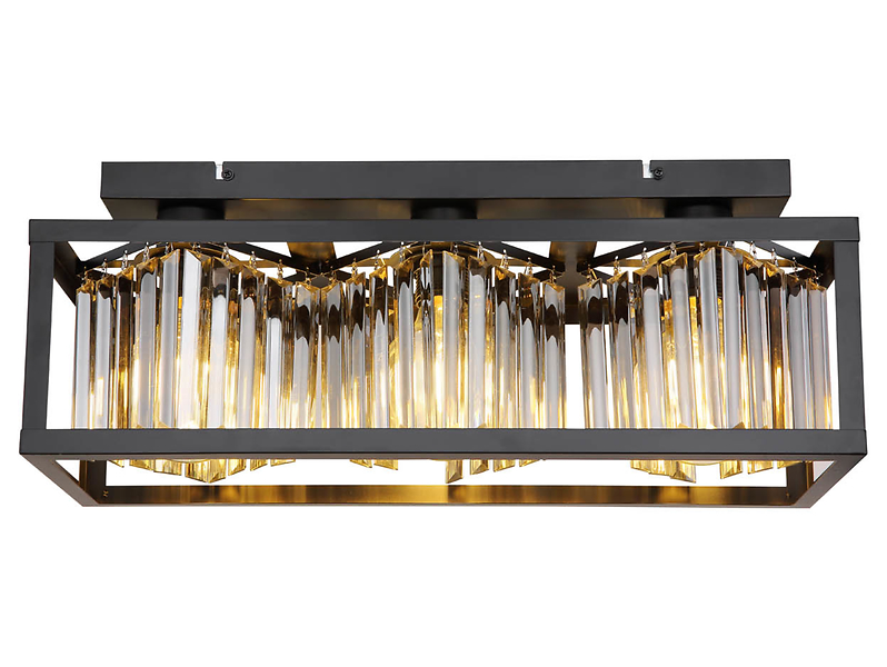 Lampa sufitowa Mathilde 3-punktowa metalowa czarna