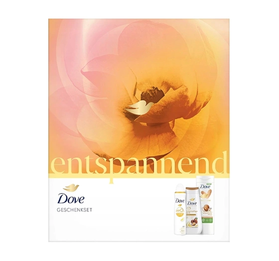 Dove zestaw żel pod prysznic 225 ml   balsam do ciała 400 ml   dezodorant spray 150 ml