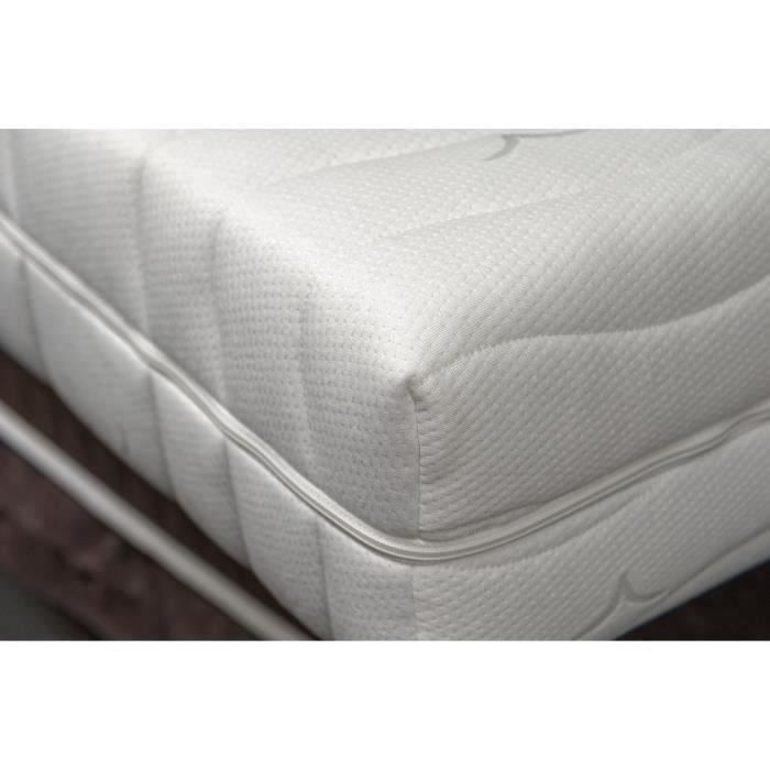 Set relax TALCA: materasso + basi letto elettriche, finitura ciliegio, 2 x 70 x 190 cm - Schiuma - 14 cm - Rigido